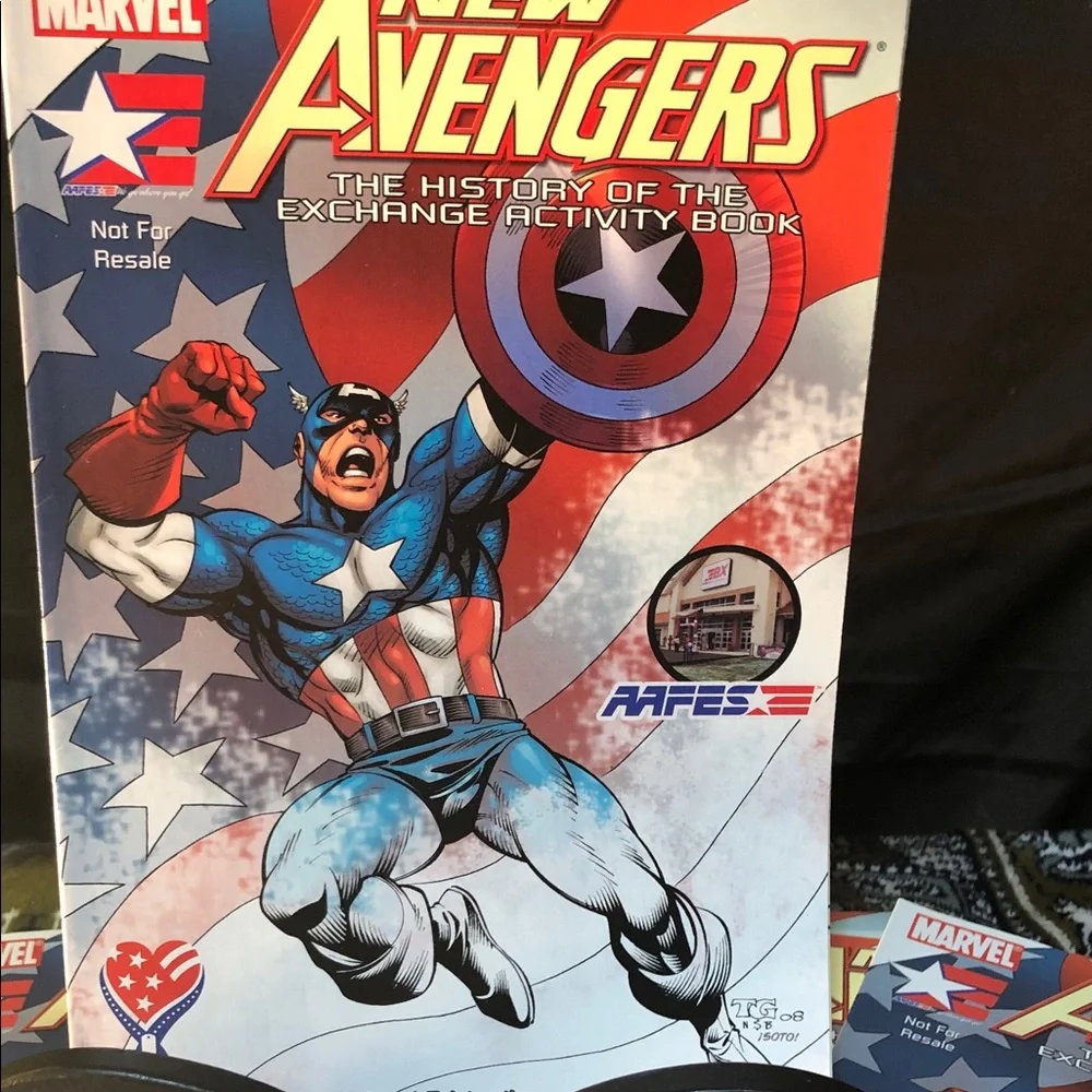 Lot of 11 Marvel New Avengers Captain America Coloring & Activity Book